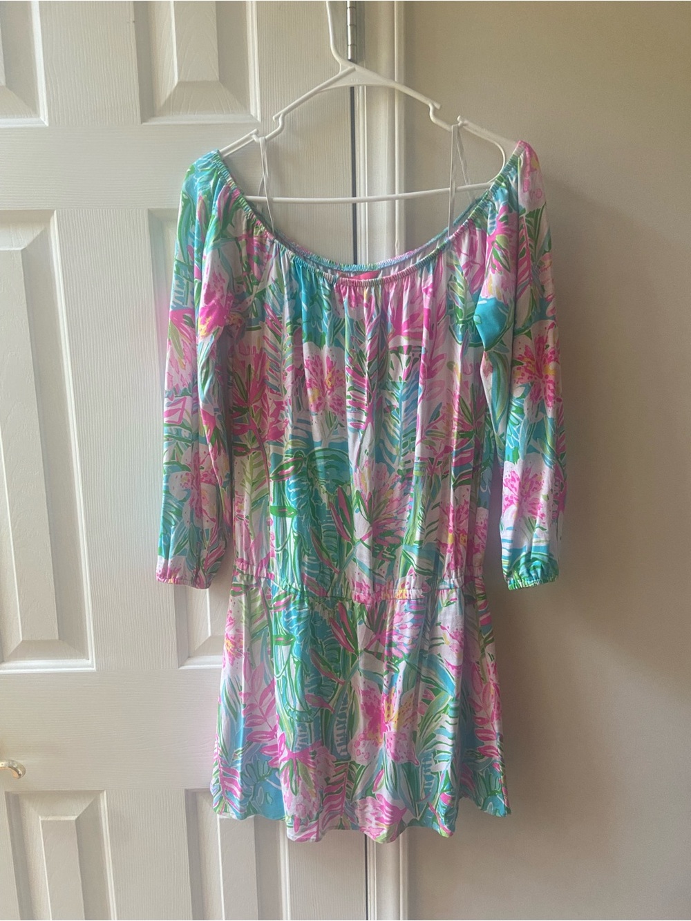 Lilly Pulitzer off shoulders  romper